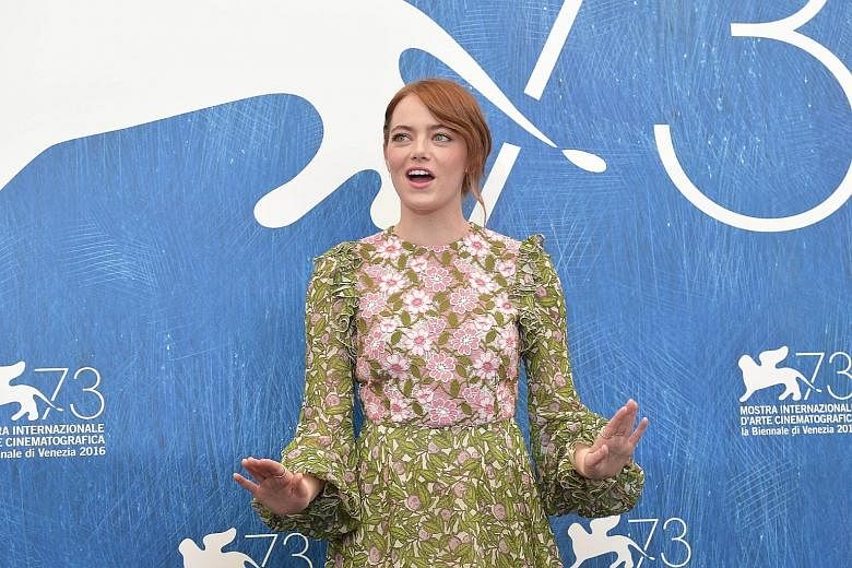 Actress Emma Stone took Best Actress for the musical La La Land.