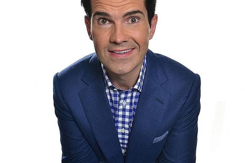 British comedian Jimmy Carr will perform his stand-up show, Funny Business, here tomorrow and on Wednesday.