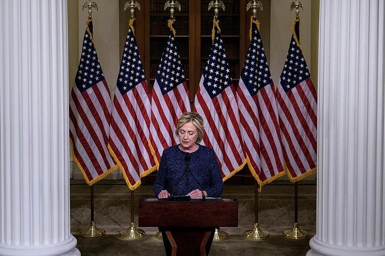 With election day looming, and the race still tight, Mrs Clinton on Saturday went into damage limitation mode over her remarks about "half" of Mr Trump's supporters.