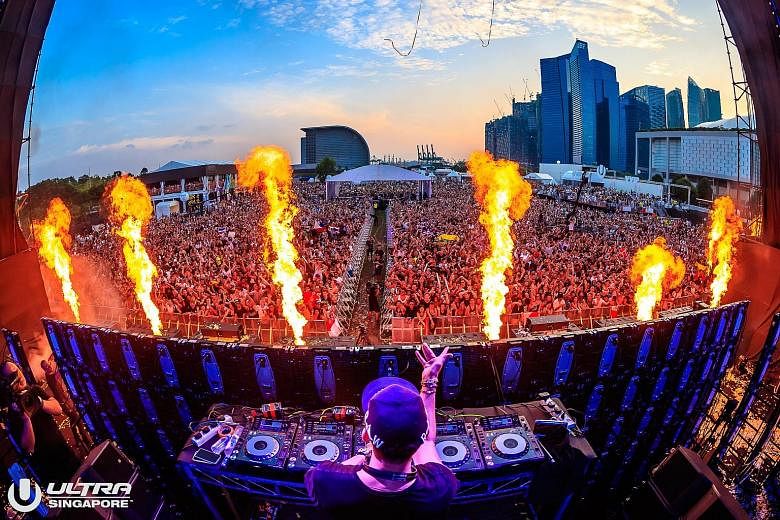 Afrojack performing at the inaugural edition of the electronic dance music festival last Saturday.