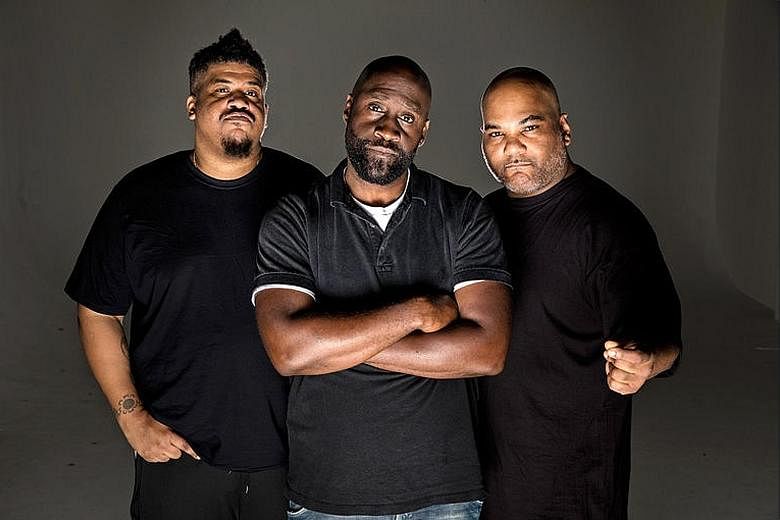American group De La Soul's (from left) Dave, Posdnous and Maseo.