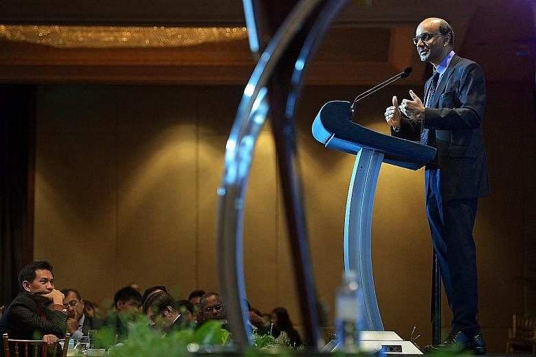 Mr Tharman, speaking at the annual dinner of the Economic Society of Singapore at the Mandarin Orchard Hotel yesterday, said the Government, the Council of Presidential Advisers, the elected president and Parliament each play a crucial role in sustai