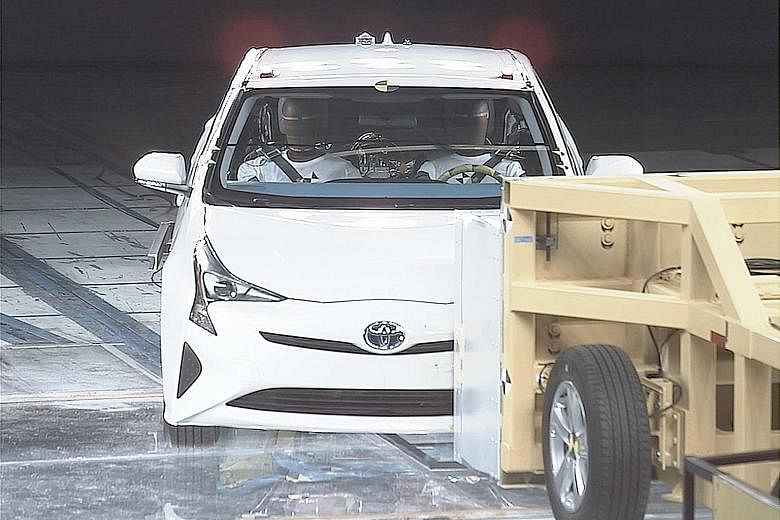 About half of the 1,600 crash tests carried out by Toyota in Japan last year were conducted at its Higashi-Fuji Technical Centre.
