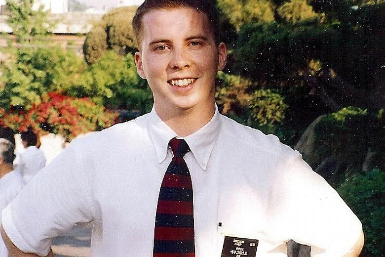 Mr David Sneddon, in a picture taken in 1999. He went missing in 2004. Four years ago, his parents received a phone call from a man in South Korea who said he had heard of a man fitting David's description who was living in Pyongyang.