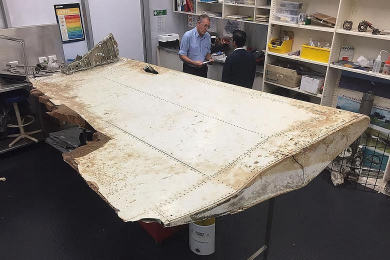 A large piece of debris (left and above) found in Tanzania recently has been confirmed to be a part of a wing flap from missing Malaysia Airlines Flight MH370. The outboard flap is the fifth piece of debris from the plane to be identified by experts 