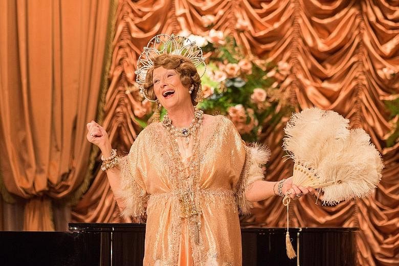 Award-winning actress Meryl Streep takes on the role as unlikely 1940s opera star Florence Foster Jenkins (above).