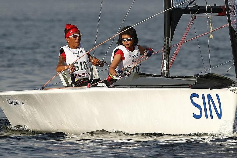 Jovin Tan and Yap Qian Yin were unable to complete their participation in the keelboat competition after rough conditions forced them to pull out. Yap says the decision, albeit trying, has helped her grow.