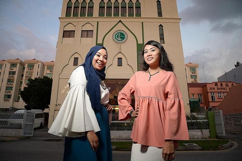 Students Nurul Farahin Ramli (left) and Nur Alisya Rosli hope to show viewers through their winning video, Should I Have Said Something, that conflicts can be managed in a mature manner by talking things out.