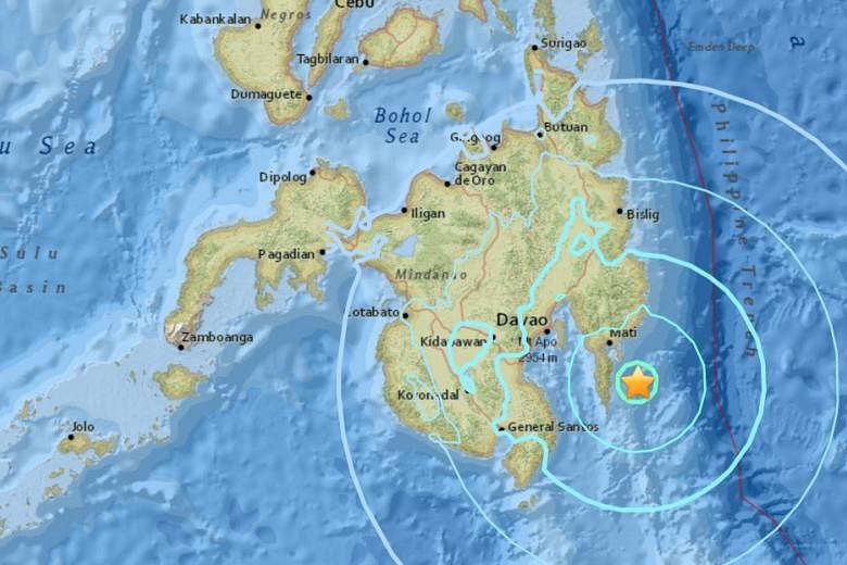 Magnitude 6.3 quake shakes Philippines' Mindanao island | The Straits Times