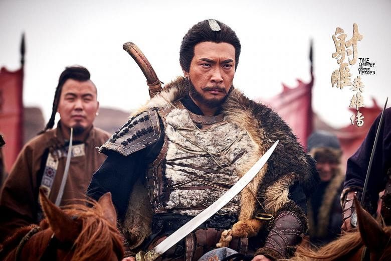 Tay Ping Hui got to take part in massive battle scenes on horseback during the filming of Legend Of The Condor Heroes in Lanzhou and Hengdian.