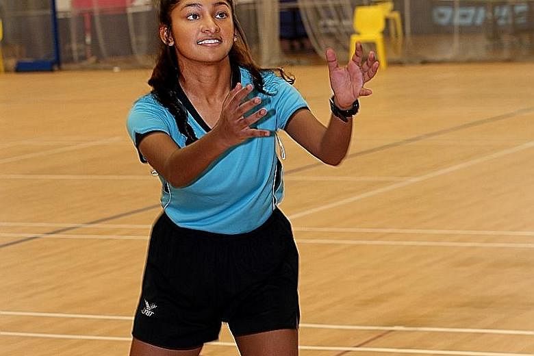 Jeevina Ganesh, who applied for Republic Polytechnic's diploma in sports coaching course through the Early Admissions Exercise, wants to motivate other students like her and dreams of representing Singapore in netball.