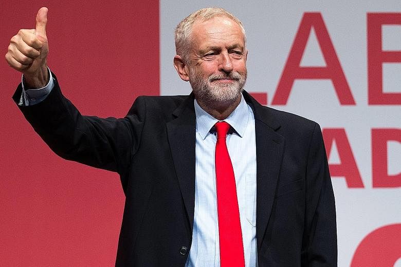 Mr Corbyn has gotten a firm thumbs-up from party members despite strong criticism by MPs and Labour's worst ratings as an opposition party in opinion polls. He was returned as leader with an even bigger margin of 61.8 per cent. His loyal "Cobynistas"