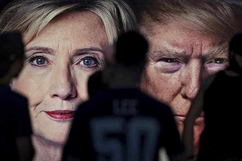 Mrs Clinton and Mr Trump will face each other on Monday night (Tuesday morning, Singapore time) as the two most unpopular presidential candidates in modern history