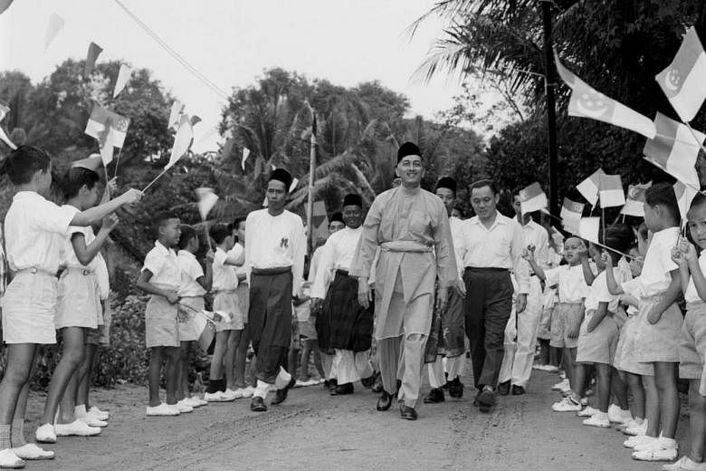 Singapore has not had a Malay president since Mr Yusof Ishak (centre) died in office in 1970. The writer says that for minority Singaporeans, the fact that the highest office in the land can be occupied by a fellow minority, even if it requires some modif