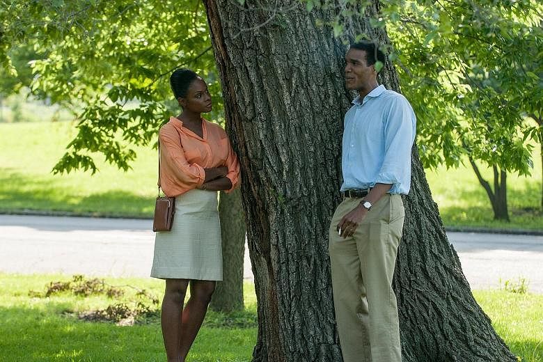 Parker Sawyers (playing Barack Obama) and Tika Sumpter (Michelle Robinson) portray their roles convincingly in Southside With You.