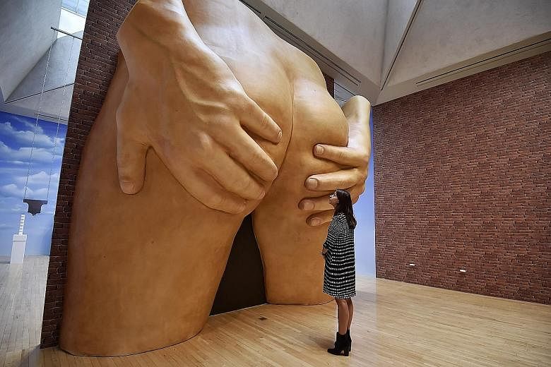 Anthea Hamilton's work includes an almost 5m-high sculpture of a male backside.