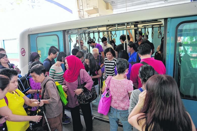 SMRT suspended services on the 17-year-old Bukit Panjang LRT line yesterday to do a thorough check.