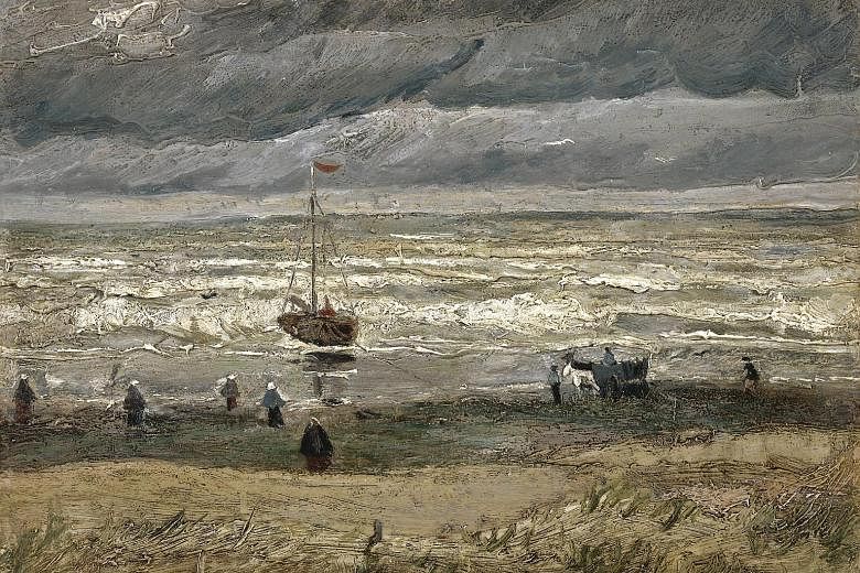 Seascape At Scheveningen (top) and Congregation Leaving The Reformed Church In Nuenen were stolen from the Van Gogh Museum in December 2002.