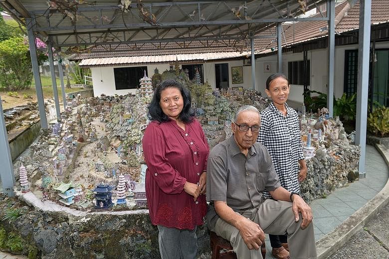 Madam Chung's former employees (from left) Ms Surti, Mr Jarudin and Ms Yuliani. Mr Jarudin said he knew Yang was trouble the moment he moved into the Gerald Crescent bungalow in 2009.