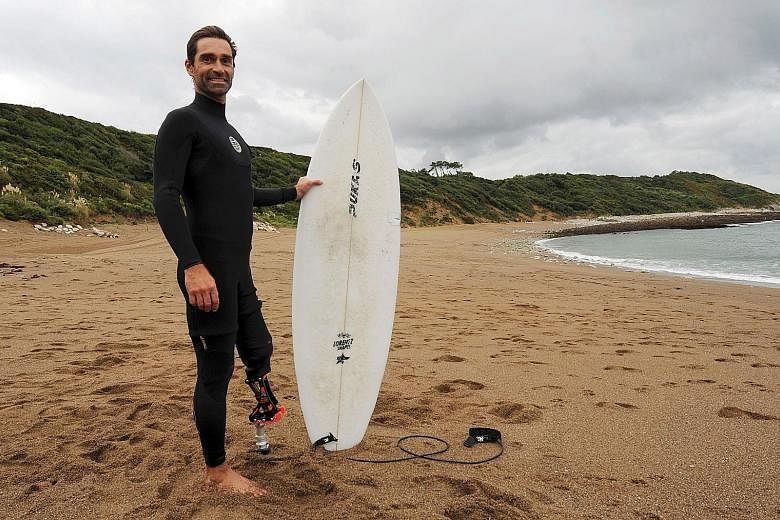 He lost his leg to a shark but refused to lose his spirit or his passion for surfing. Instead, Mr Dargent helped create a prosthetic knee to allow amputee athletes to live their dreams once more.