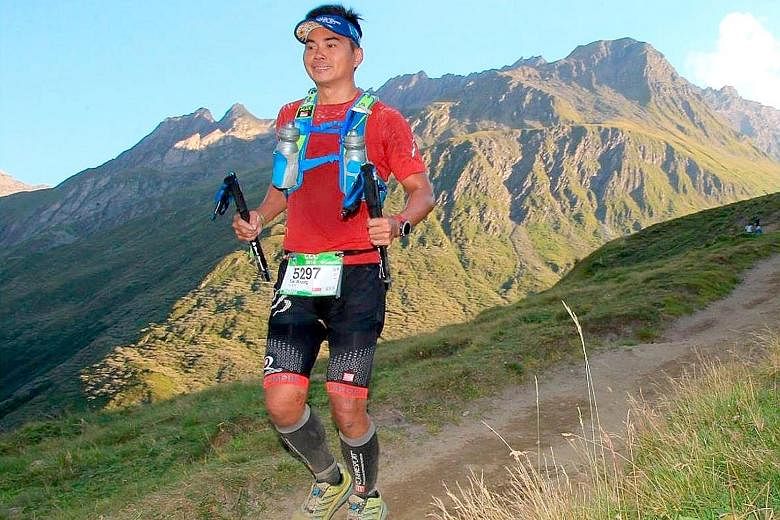 Mr Woon started running three years ago to get in shape. He joined running competitions locally and overseas, in countries such as Malaysia, the Philippines and Switzerland. He fell to his death last Saturday while training for the Mount Kinabalu Int
