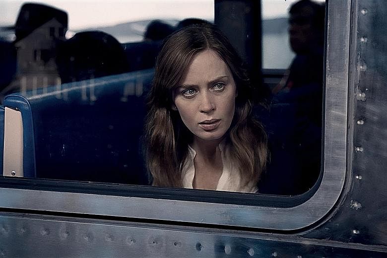 Actress Emily Blunt stars as Rachel, an alcoholic divorcee investigating the disappearance of her ex-husband's nanny, in The Girl On The Train.