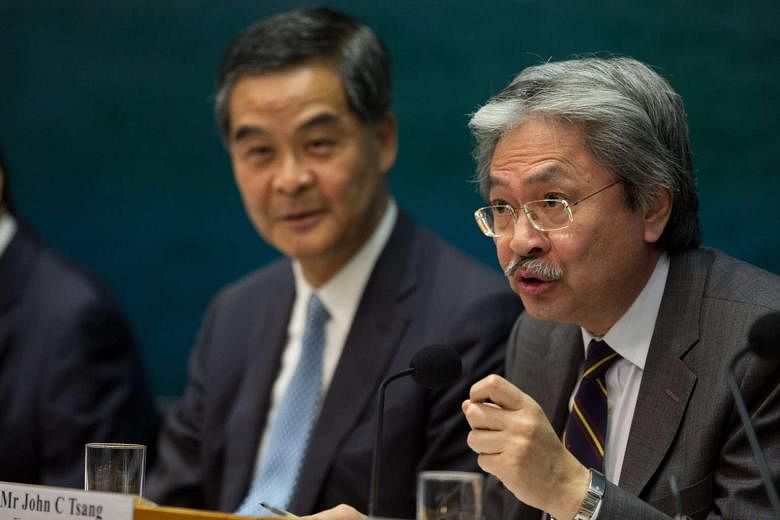 Former finance secretary Antony Leung says Mr John Tsang (above), who holds the job now, is most capable of uniting Hong Kong. Chief Executive candidates have to be vetted and approved by China. 