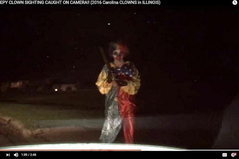 Sightings of so-called creepy clowns were first reported in August in South Carolina, which turned out to be bogus, but similar sightings have since been reported in more than a dozen US states, with the authorities forced to react to the bizarre phe