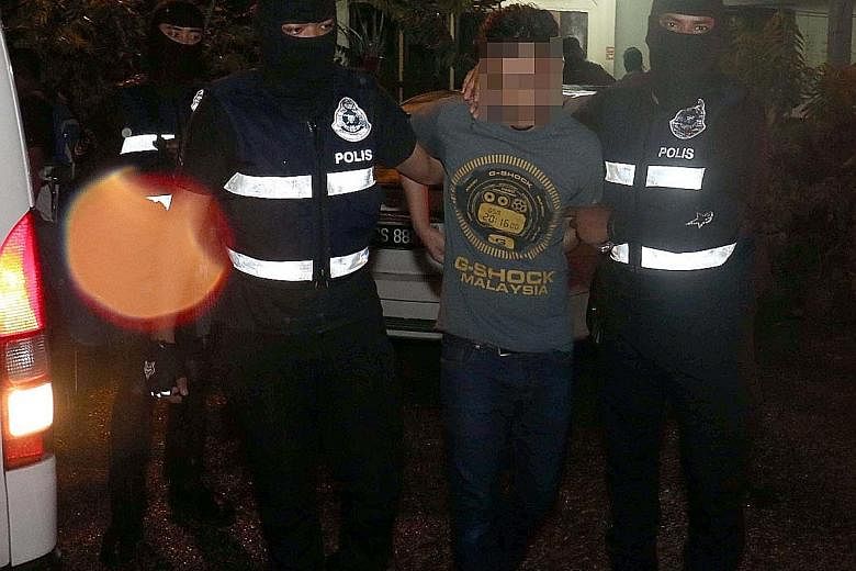 The suspects were nabbed from six states including Kelantan (far left) and Selangor (left). The latest arrests bring to more than 250 the number of people detained by Malaysian police since late 2013 for suspected ties to ISIS.