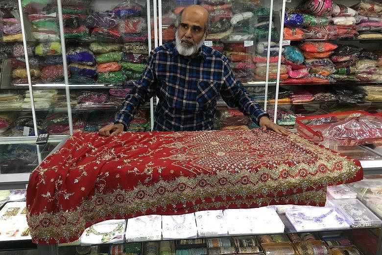 Mr Syed offers saris in various styles, colours and sizes in his shop in Dandenong, about 35km from the centre of Melbourne.