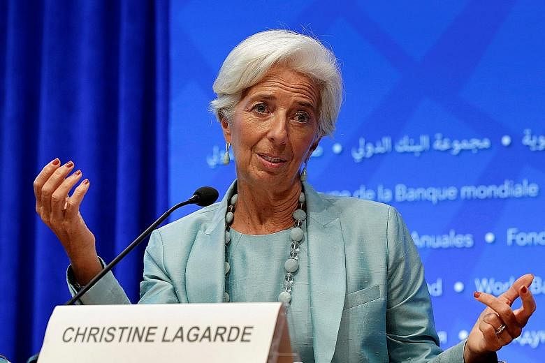 IMF chief Christine Lagarde has urged nations to do more to boost growth.