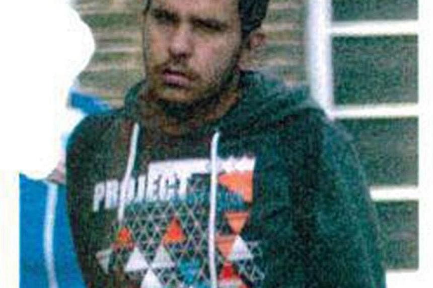 Above: German investigators outside the apartment complex in Leipzig yesterday where Jaber Albakr was arrested. Below: Albakr, seen here in a police handout photo, was arrested after three of his fellow Syrians detained him in their apartment before 
