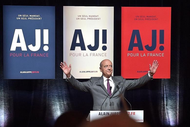 Former prime minister Alain Juppe is the favourite in the primary race to become the right-wing candidate in the French presidential election next year.