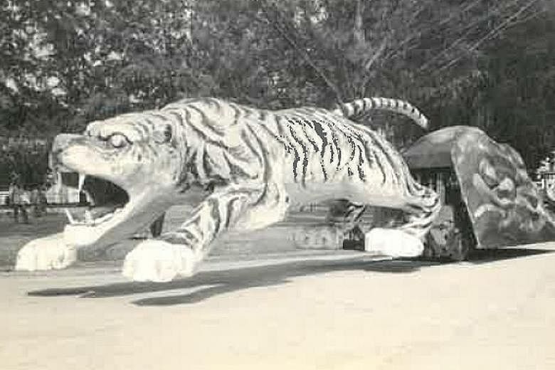This giant tiger was the first float to appear in a Chingay parade back in 1974. A similar float is being designed for next year's parade, which will also be the event's 45th anniversary.