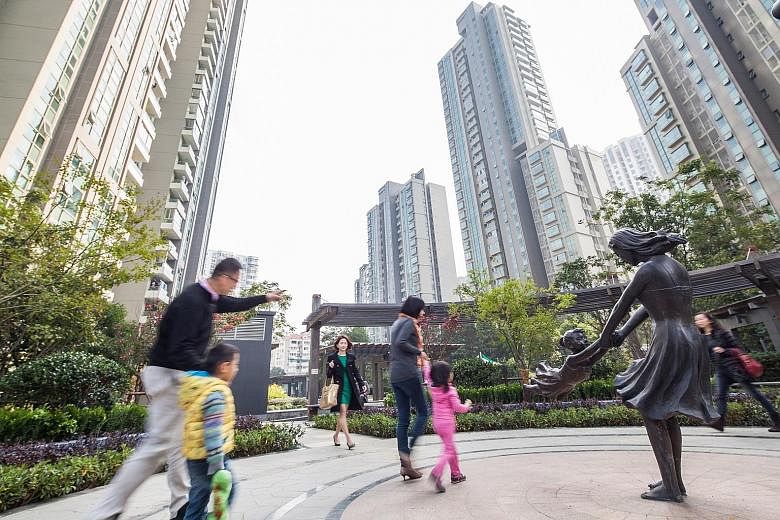 Keppel Land's residential project, 8 Park Avenue, in Shanghai, China. Keppel Corporation's results on Thursday will be closely watched for clues on the property business in China, where the residential property market is beginning to show "'bubble-li
