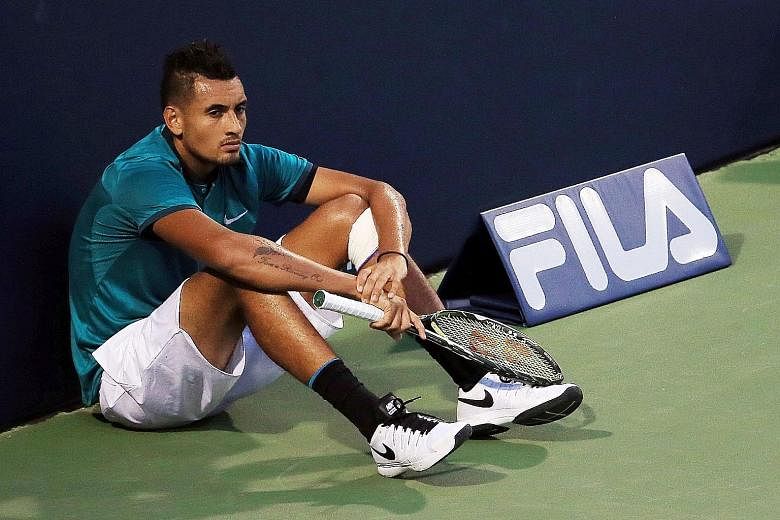 Nick Kyrgios has apologised for his behaviour at the Shanghai Masters, where he had appeared disinterested and wanting to lose his match.