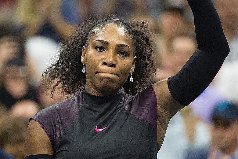 Serena Williams has not played a competitive match since losing her US Open semi-final to Karolina Pliskova on Sept 8.