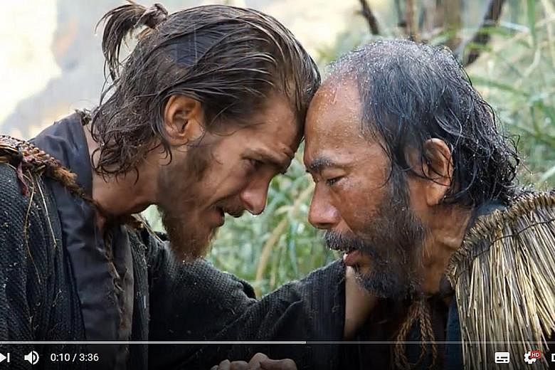 Silence, about the persecution of Christians in 17th-century Japan, stars Andrew Garfield and Shinya Tsukamoto.