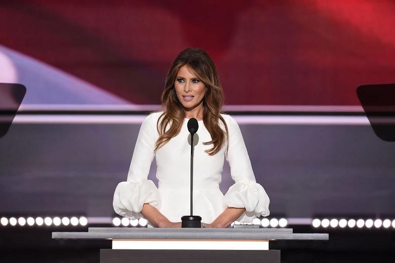 Mrs Melania Trump had been largely absent from the campaign trail since her speech at the Republican National Convention. 