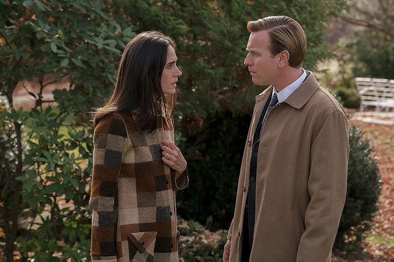 Jennifer Connelly and Ewan McGregor (both above) play a couple whose daughter turns to violence for her political beliefs and disappears in American Pastoral.