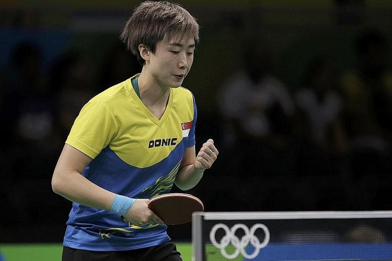 Feng could play in major sporting meets by switching nationalities. But according to ITTF rules, she has to wait three years before representing a new country.