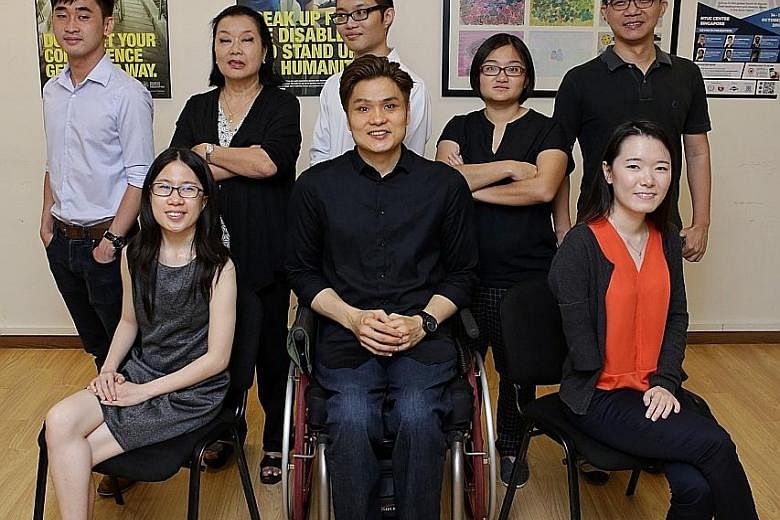 The research team includes (first row from left) Ms Kerri Heng, Mr Lawrence Cai, Ms Jorain Ng; and (second row from left) Mr Marcus Quah, Ms Jan Evans, Mr Timothy Ng, Ms Lisa Loh and Mr Alvan Yap.