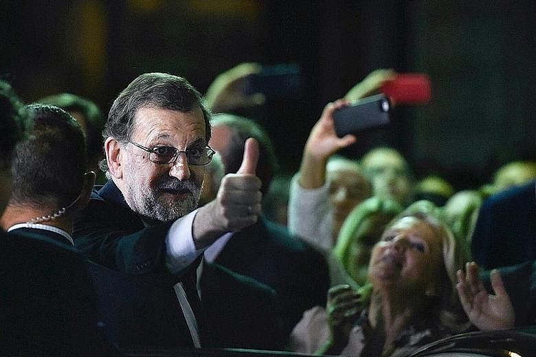 Mr Rajoy plans to continue with his economic policies despite widespread ire over harsh austerity cuts.