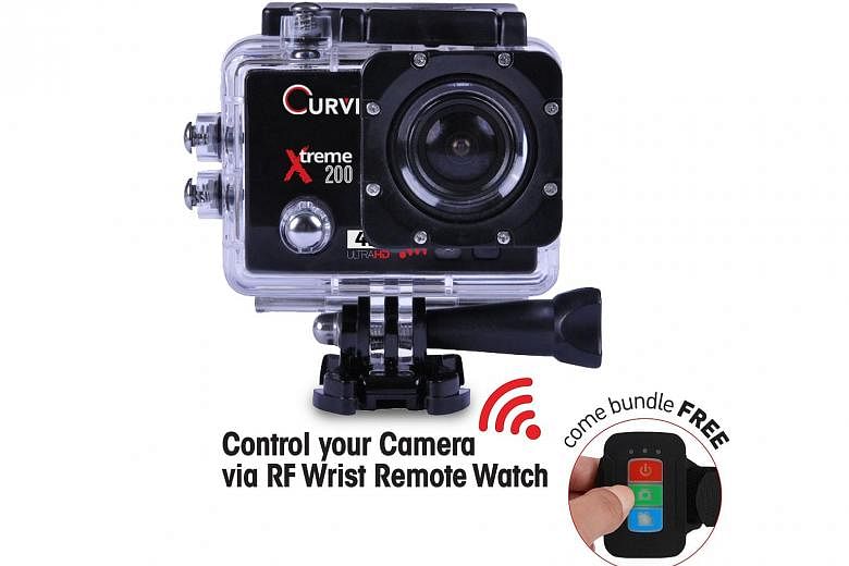 In spite of its affordable price tag, the Curve Xtreme 200 can still offer slow-motion recording, time-lapse and loop recording, as well as adjustable exposure and white-balance settings.
