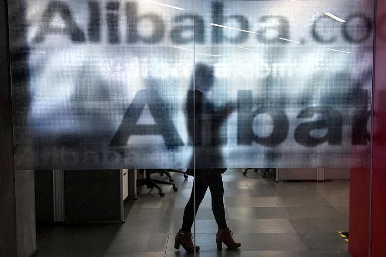 Alibaba's core commerce revenue rose 41 per cent to 28.5 billion yuan while sales from the new digital media and entertainment division quadrupled to 3.6 billion yuan.