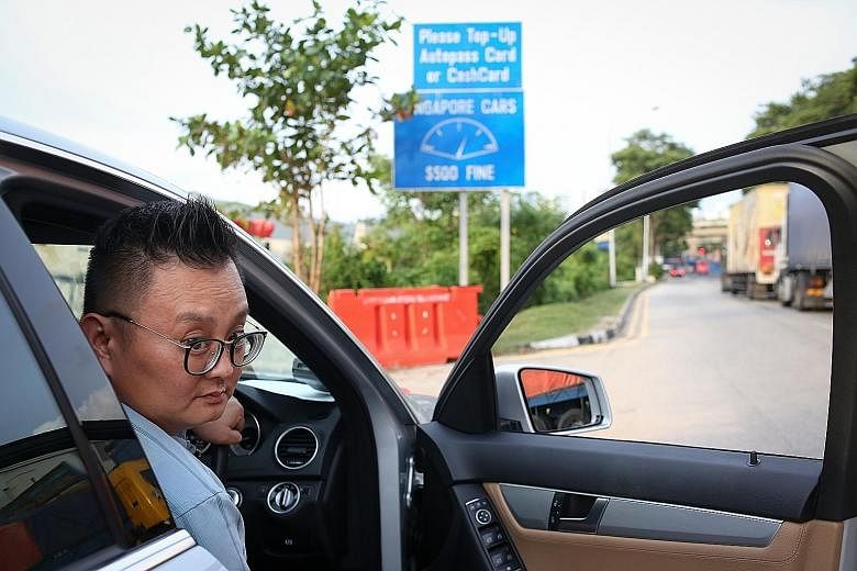 Some Singaporeans who live in Johor Baru, such as Mr Ng (above), are enjoying the less-crowded checkpoints.