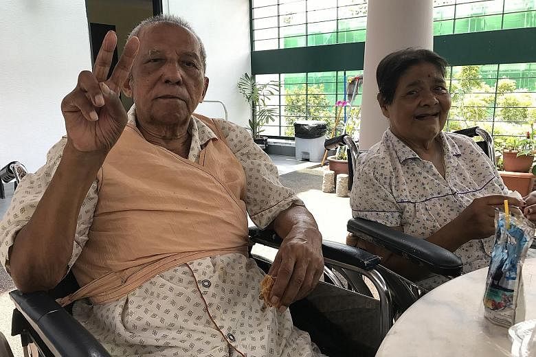 Mr Abu and his wife, Madam Nashua, who have been married for 54 years, were forced to live apart for about 11/2 years in different nursing homes due to a shortage of beds.