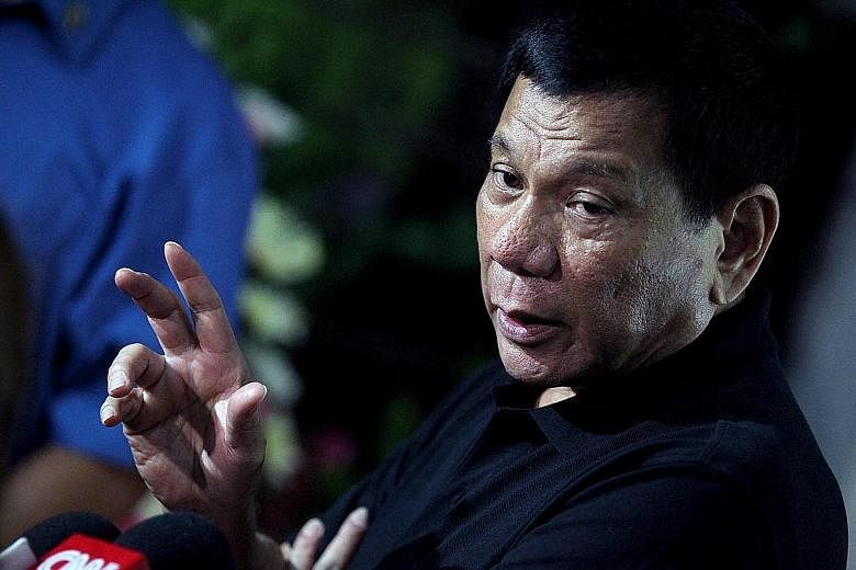 Mr Duterte says he is ordering the police to cancel the weapons deal.