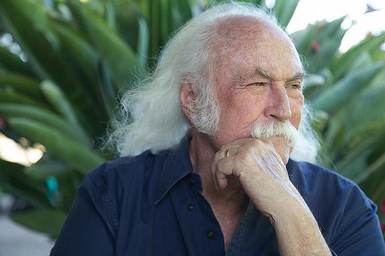 The nine-track Lighthouse is the latest album by David Crosby (above).