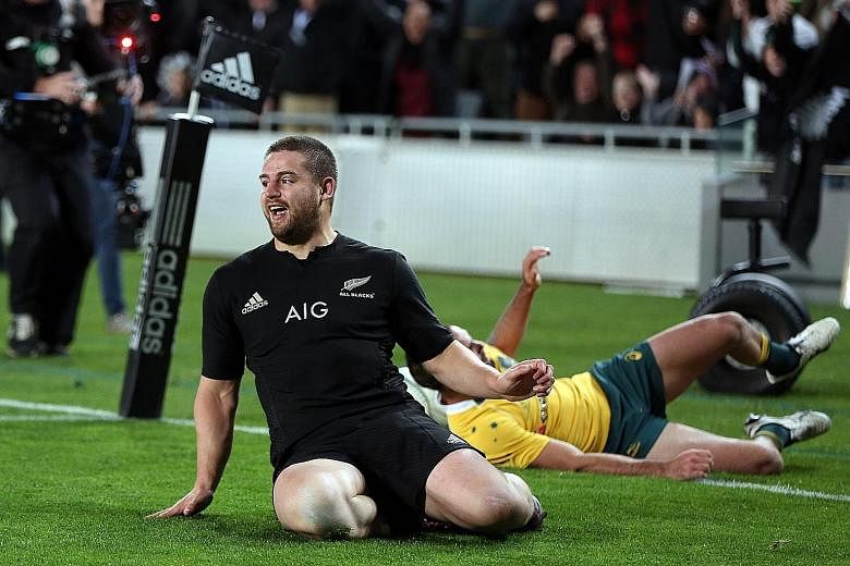 Dane Coles, seen playing for the All Blacks against Australia last month, is one of two New Zealand players nominated for World Rugby's Player of the Year accolade.
